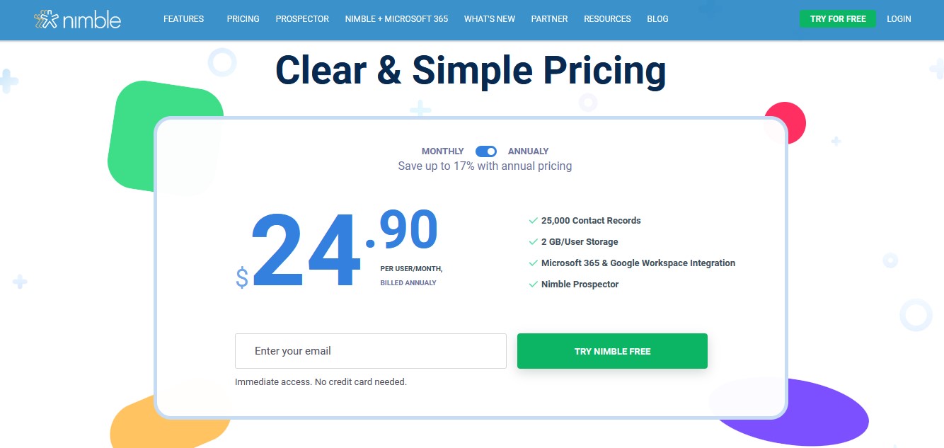 Nimble Pricing, Features, Reviews and Alternatives